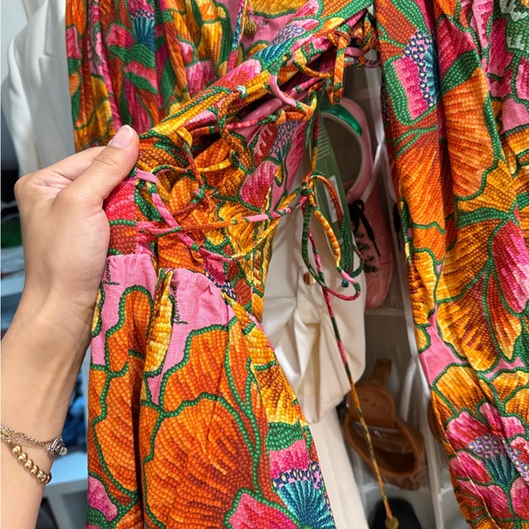 Farm Rio Puff Sleeve Mini Dress - Picture 9 of 9